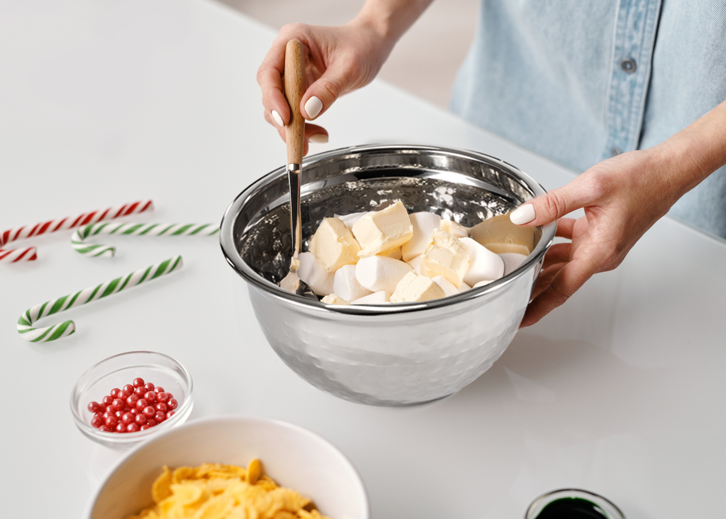 Stainless Steel Mixing Bowls Natural Finish Set of 3