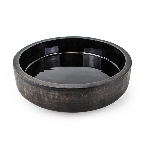 Wooden round Salad bowl