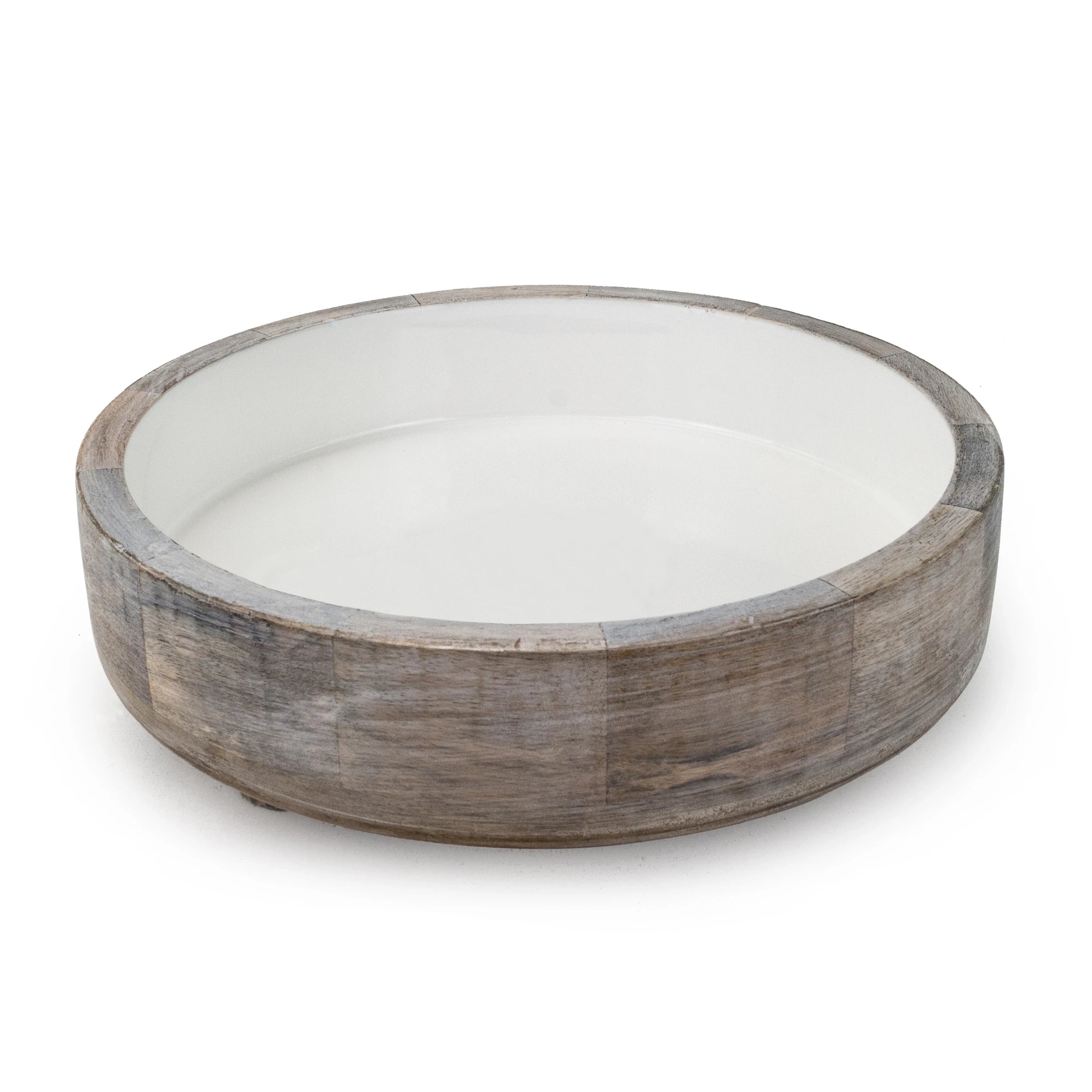 Wooden round Salad bowl