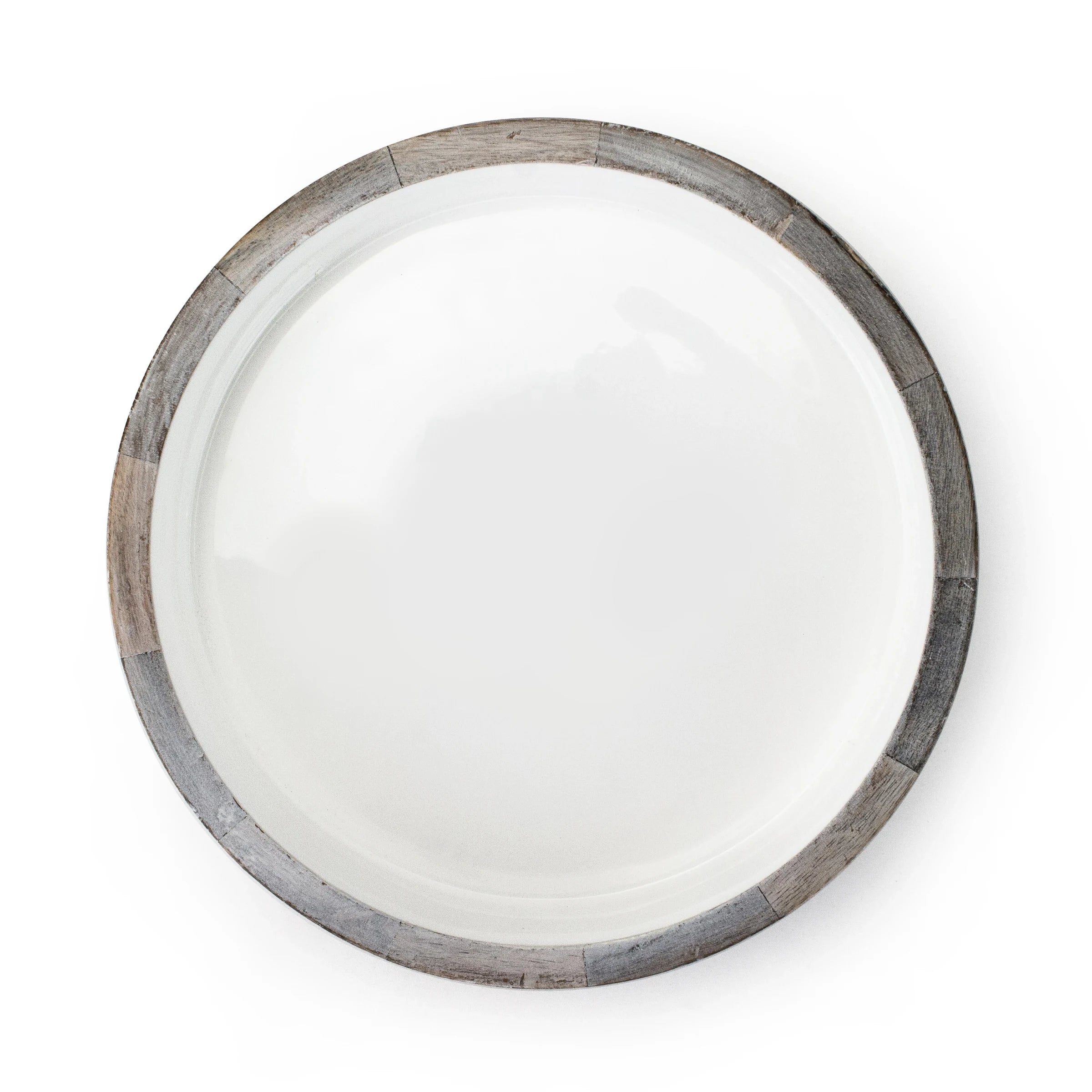 Wooden round Salad bowl