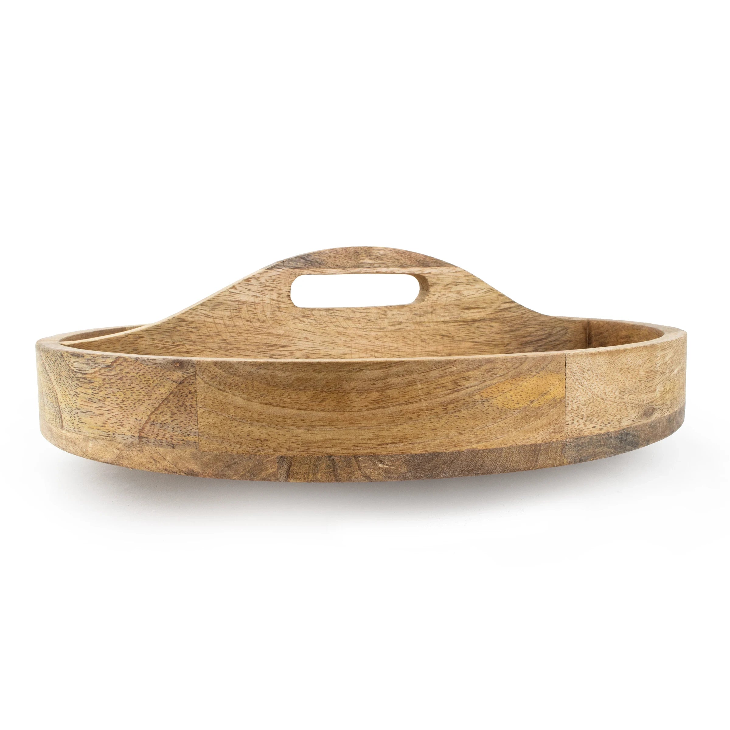 Wooden round lazy susan - Mango Wood