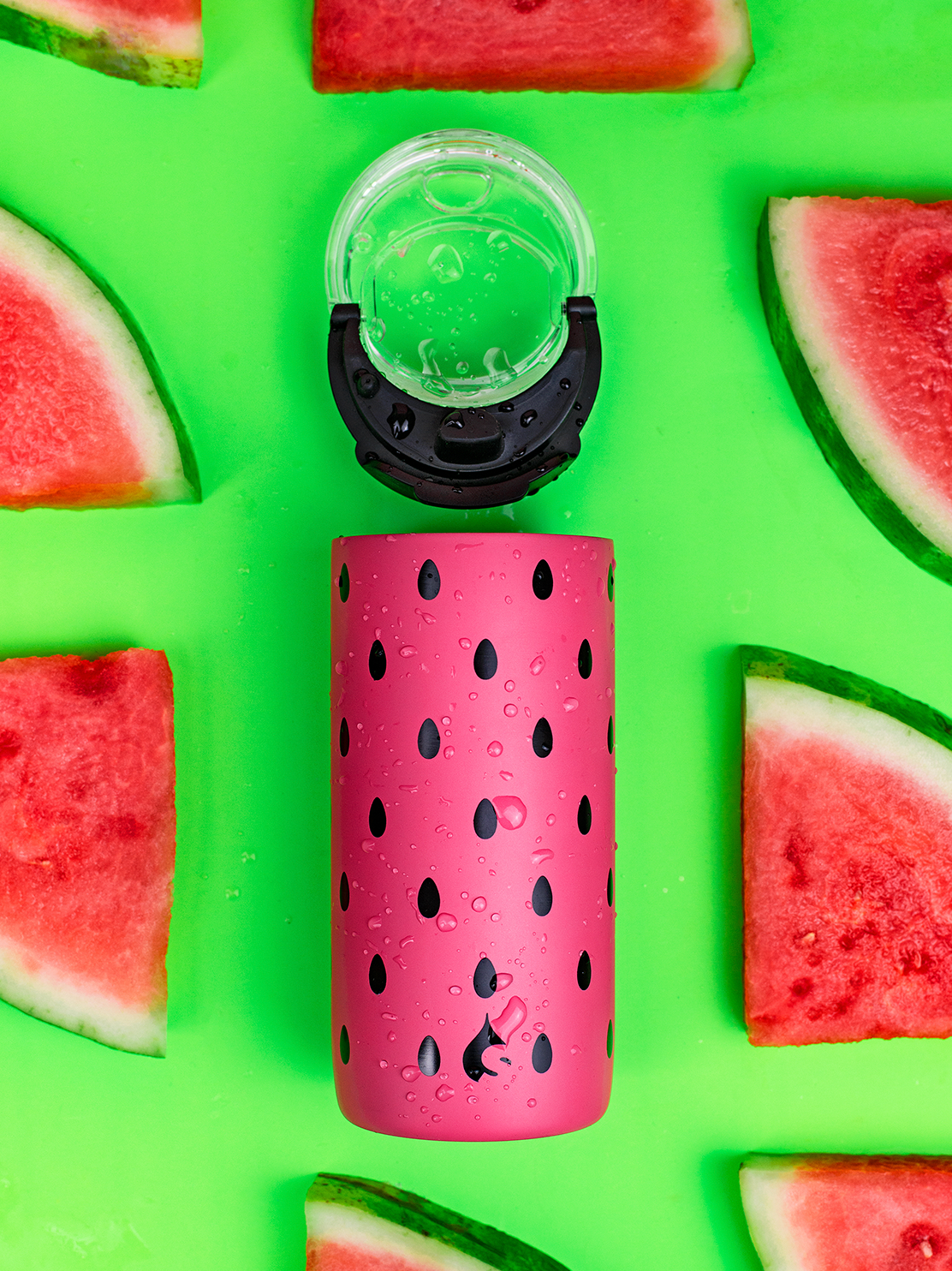 Watermelon 2 in 1 Sully Stainless Steel Drinking Bottles - 20 oz - Sully Innovations 